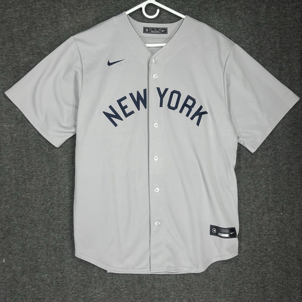 NIKE New York Yankees Field of‎ Dreams Jersey Mens XL Gray 2021 #45 Gerrit Cole